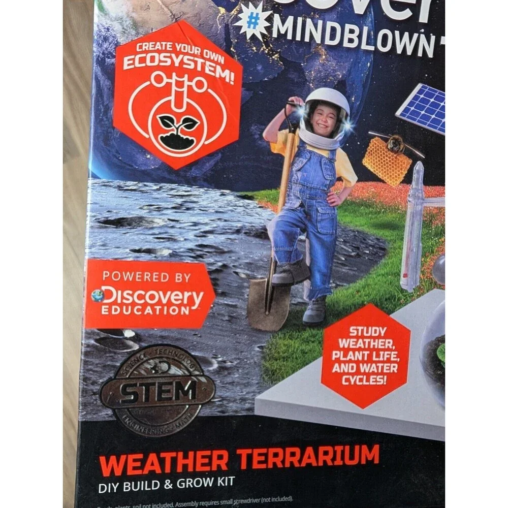 NEW Discovery Mindblown Weather Terrarium Stem DIY Build & Grow Kit $50